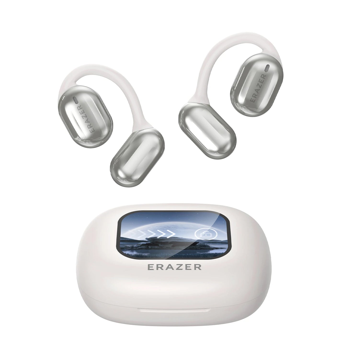 "Erazer XP2 Wireless Headphones with Color Touch Screen and Bluetooth 5.4 - TF Card Slot, 8-Hour Battery Life"