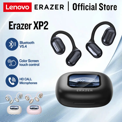 "Erazer XP2 Wireless Headphones with Color Touch Screen and Bluetooth 5.4 - TF Card Slot, 8-Hour Battery Life"