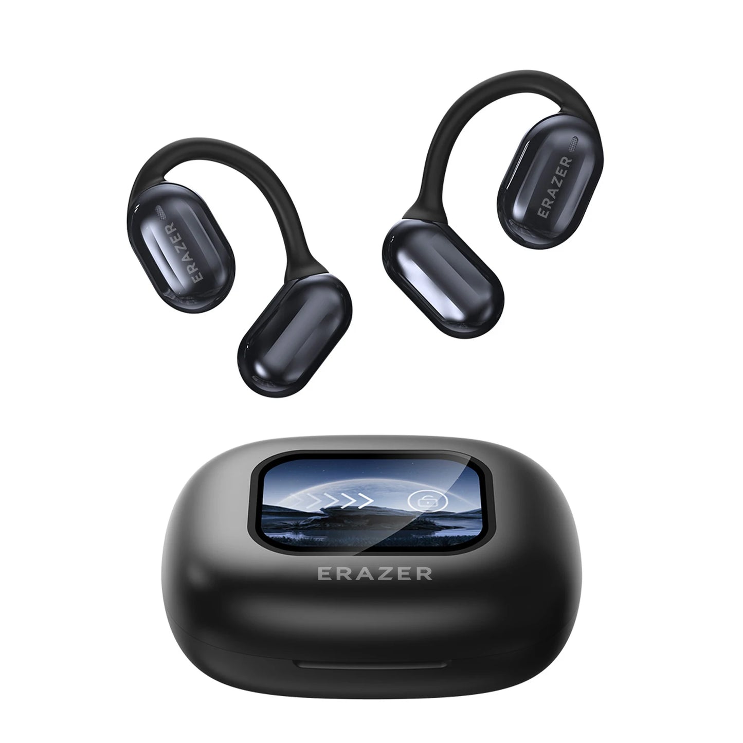 "Erazer XP2 Wireless Headphones with Color Touch Screen and Bluetooth 5.4 - TF Card Slot, 8-Hour Battery Life"